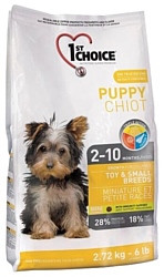 1st Choice (2.72 кг) Chicken Formula TOY and SMALL BREEDS for PUPPIES