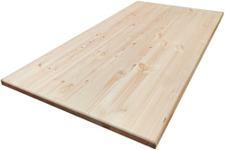 Столешница Альфалес Прямоугольная 600x1200x28 мм (сорт АВ, хвоя)