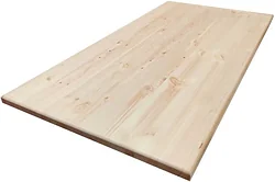 Столешница Альфалес Прямоугольная 600x1200x28 мм (сорт АВ, хвоя)