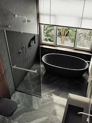 Душевая перегородка MaybahGlass 99x195 MGD-1461-5у (графитовое стекло/хром матовый)