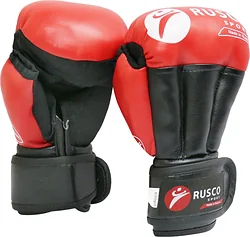Перчатки для единоборств Rusco Sport Классик (M/10oz, красный)