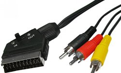 SCART - 3 RCA 1.8 м