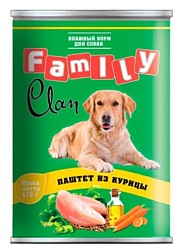 CLAN (0.415 кг) 9 шт. Family Паштет из курицы для собак