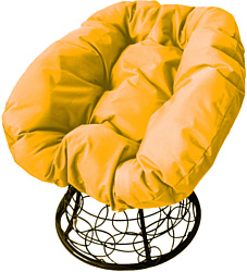M-Group Пончик 12320211 (коричневый ротанг/желтая подушка)