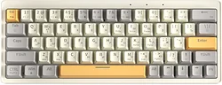 Клавиатура Cyberlynx ZA63 Pro Beige Gray Yellow TNT Yellow Клавиатура Cyberlynx ZA63 Pro Beige Gray Yellow TNT Yellow