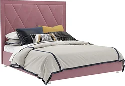 Кровать Мебель-АРС Треви 140 (велюр пудра НВ-178 18)
