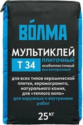 Клеевая смесь ВОЛМА Мультиклей Т 34 особо пластичный (25 кг)