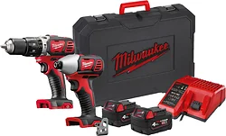 Дрель-шуруповерт Milwaukee M18 BPP2C-402C 4933443552 (шуруповерт, винтоверт, 2 АКБ, кейс)