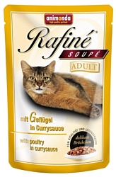 Animonda Rafine Soupe Adult для кошек с мясом домашней птицы в соусе карри (0.1 кг) 1 шт.