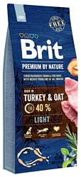Brit (15 кг) Premium by Nature Light Turkey & Oats