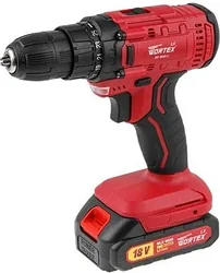 Дрель-шуруповерт Wortex LX BD 1820 Li 0329076 (с 2-мя АКБ, кейс)