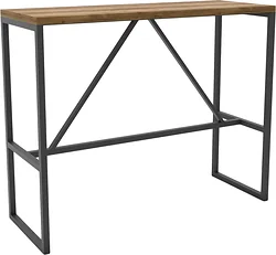 Барный стол Hype Mebel Дельта 120x40 (черный/дуб галифакс олово)