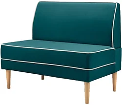 Прямой диван Mio Tesoro Бадди 1000 (Velutto 20/Velutto 01/натуральное дерево)