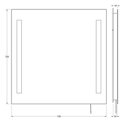 Ellux Linea LED 70х70 (LIN-A2 9118)