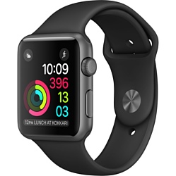 Apple Watch Series 1 42mm Space Gray with Black Sport Band (MP032)