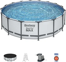 Каркасный бассейн Bestway Steel Pro Max 5612Z (488x122) Каркасный бассейн Bestway Steel Pro Max 5612Z (488x122)