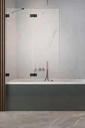 Шторка на ванну Radaway Essenza Pro Black PND II 130 L