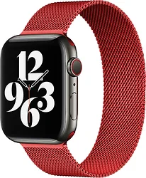 Браслет Rumi Milanese loop металлический для Apple Watch 38/40/41mm (красный)