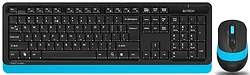 Набор клавиатуры и мыши A4Tech Fstyler FG1010 Black-Blue Набор клавиатуры и мыши A4Tech Fstyler FG1010 Black-Blue