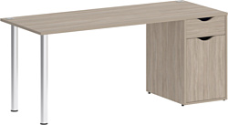 Стол для работы Riva Home Office VR.SP-3-178.1 Silver (дуб аттик)