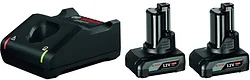 Аккумулятор с зарядным устройством Bosch 2xGBA 12V 6.0Ah + GAL 12V-40 Professional 1600A01B20
