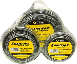 Леска для триммера CHAMPION Aluminium 3.0 мм, 168 м (круглый)