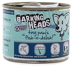Barking Heads Консервы для собак мелких пород с лососем, тунцом и сельдью Рыбка-вкусняшка