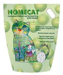 Homecat Силикагелевый Яблоко 12,5л