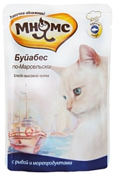 Мнямс (0.085 кг) 1 шт. Буйабес по-марсельски Влажный корм для кошек (рыба с морепродуктами)