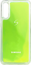 EXPERTS Neon Sand Tpu для Samsung Galaxy A21 с LOGO (зеленый)