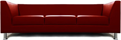 Brioli Дедрик трехместный (экокожа, L19 красный)