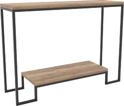 Консольный стол Hype Mebel Голд 100x35 (черный/дуб галифакс натуральный)