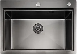Кухонная мойка Stellar S6050NB-A (нано черный, c доской)