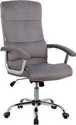 Кресло King Style SHL-8 Sane Velvet Chrome (велюр, серый)