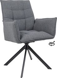 Кресло AksHome Coco (серый/черный)
