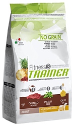 TRAINER Fitness3 No Grain Adult Medium&Maxi Horse and peas dry (3 кг)