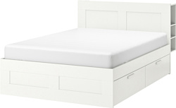 Ikea Бримнэс 200x160 (4 ящика, белый, Леирсунд) 692.107.41