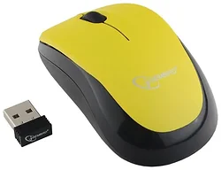 Мышь Gembird MUSW-360-LM black-Yellow USB