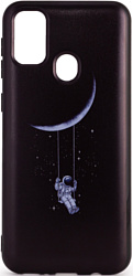 Case Print для Samsung Galaxy M21 (астронавт на луне)