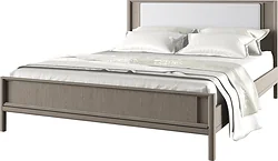 Кровать Молодечномебель Брюгге 160 с осн. Avelina Белкрафт 9502 ВМФ-1682 (капучино)