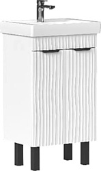 Тумба под умывальник Volna Lotty 50.2D Тигода (белый, напольная)