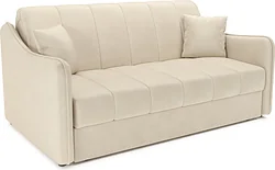 Прямой диван Мебель-АРС Давос ППУ 120x200 см M2-108-4 (бархат бежевый Star Velvet 6 Light Beige)