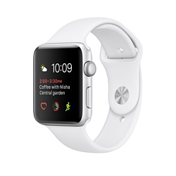 Apple Watch Series 1 38mm Silver with White Sport Band (MNNG2)