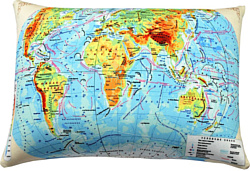 Мнушки Подушка «Карта мира»