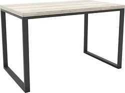 Кухонный стол Hype Mebel Чикаго раздвижной 110x70 (черный/древесина белая)