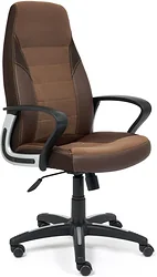 Кресло TetChair Inter (искусственная кожа, флок, ткань, коричневый)