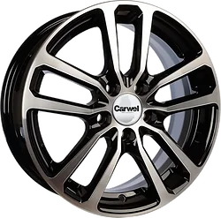 Колесный диск Carwel Донты 6x15/5x114.3 D67.1 ET38 Черный с полировкой