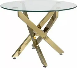 Журнальный столик Signal Agis A (прозрачный/золотой) Журнальный столик Signal Agis A (прозрачный/золотой)