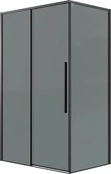 Душевой уголок Grossman Galaxy 140x80x195 120.K33.01.1480.21.10 (черный матовый/тонированное стекло)