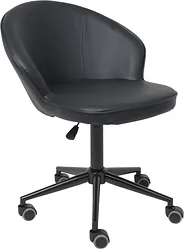 Кресло AksHome Foxy (экокожа, черный/черный)